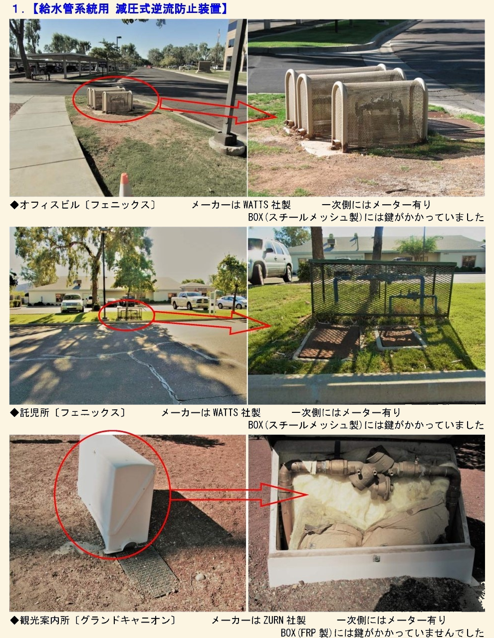 減圧式逆流防止装置
