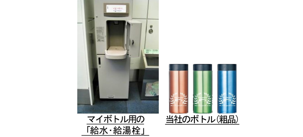 マイボトル用給水・給湯スタンド